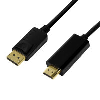 Logilink DisplayPort-Kabel DP 1.2 zu HDMI 1.4...