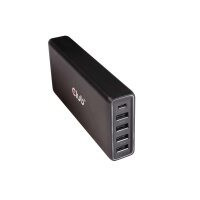 Club3D Schnellladegerät 1xUSB Typ C, 4xUSB Typ A, PD...