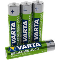Varta Akku RECHARGE Power    AAA HR03  800mAh           4St.