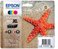 Patrone Epson 603 4er-Pack black + color XL            T03A6