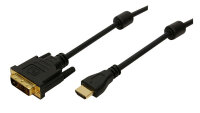 LogiLink HDMI Stecker / DVI-D 18+1 Stecker Adapter Kabel 3m