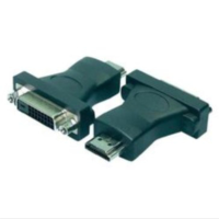 Logilink HDMI Adapter, HDMI male - DVI-D female, (Gold)