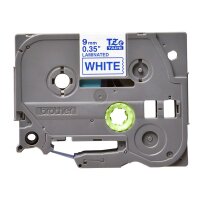Schriftbandkassette Brother  9mm weiß/blau    TZE223