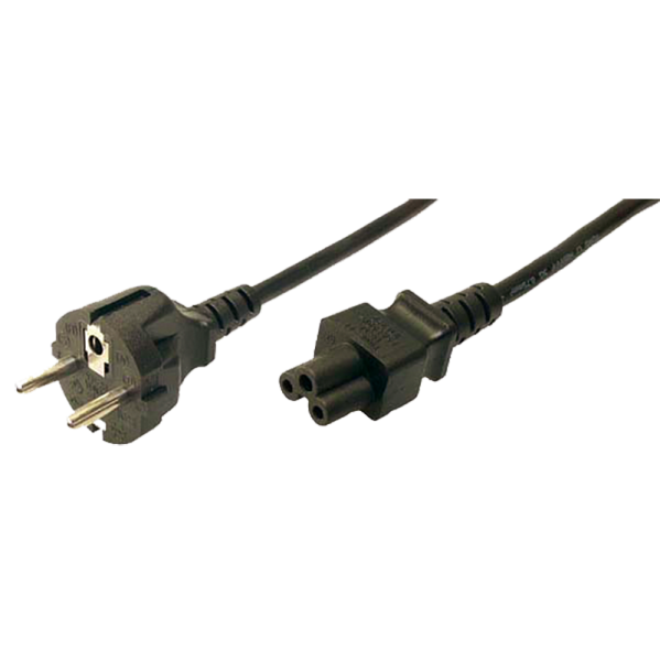 Logilink Power Cord, CEE7/7 - C5, black, 1.80m