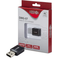 Inter-Tech Wi-Fi5 + BT4.2 USB Adapter DMG-07 Stick...