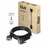 Club3D Kabel   DVI > VGA         3m       St/St retail