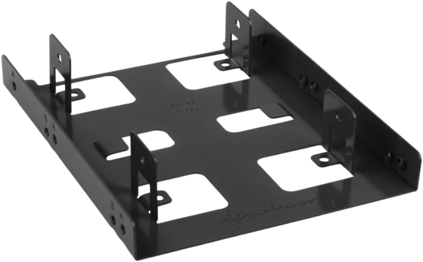 Sharkoon 3.5 BayExtension Einbaurahmenbis zu 2x 2.5" SSD in 3.5" Schacht schwarz