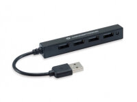CONCEPTRONIC 4-Port Hub USB-A2.0->4xA2.0 schlank...