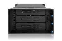 IcyDock 3x3.5" SATA in 2x5.25" bay backplace...