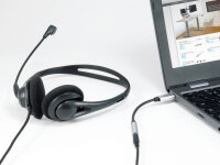 Equip Adapter USB-C->  4-Pin 3.5mm St/Bu DAC   0.15m...