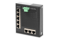 Digitus 8 Port Gigabit Ethernet Netzwerk Switch, Flat,...