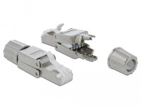 DELOCK RJ45 Stecker Cat.6A STP werkzeugfrei