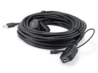 Equip Kabel USB-A3.0->A Akt. Erweiter.  St/Bu 15.00m...