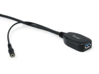 Equip Kabel USB-A3.0->A Akt. Erweiter.  St/Bu 15.00m schwarz