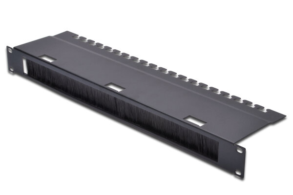 Digitus Kabeldurchführungspanel mit Bürstenleiste für 483 mm (19")-Schränke, 1HE