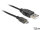 DELOCK USB Kabel A -> Micro-B St/St 1.50m mit LED sw