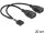 DELOCK USB Kabel Pinheader 10Pin -> 2x A Bu/Bu 0.20m