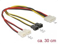 DELOCK Stromkabel Molex 4Pin -> 4x 2Pin Lüfter...