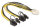 DELOCK Stromkabel 6Pin PCIe -> 8Pin PCIe Bu/St 0.30m