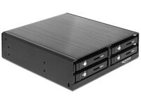 DELOCK Wechselrahmen 4x 2,5" SATA HDD in 5,25" Schacht