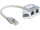DELOCK Adapter RJ45->2x RJ45 St/Bu 0.15m 1xEthernet 1xISDN