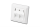 DIGITUS Leerdose für Keystone Module 2xRJ45 Rahmen 80x80