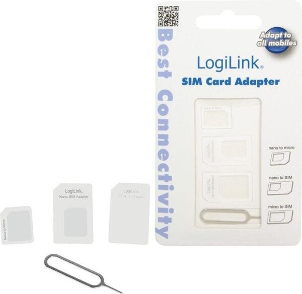Logilink Dual SIM Card Adapter nano-> micro, standard