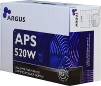 520 Watt Inter-Tech APS-520W ATX 2.31 Non Modular 120mm Lüfter 520W Netzteil schwarz/orange