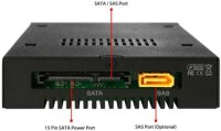 We-Ra. IcyDock  6,3cm SATAI-II/SAS in 1x3,5" MB991IK-B sw