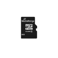 MediaRange SD MicroSD Card  8GB SD CL.10 inkl. Adapter