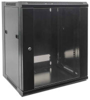 Intellinet 19" Wandverteiler, 6 HE, 370 (H) x 570 (B) x 450 (T) mm, Flatpack, schwarz