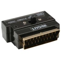 InLine SCART / 3xChinch + 1x 4pol Buchse Premium Adapter...