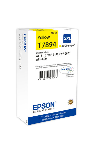 Patrone Epson T7894 yellow XXL                         T7894