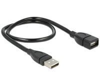 DELOCK USB Verl.A -> A St/Bu 0.50m ShapeCable sw
