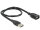DELOCK USB Verl.A -> A St/Bu 0.50m ShapeCable sw