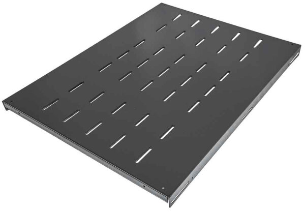 Intellinet 19" Fachboden zur Festmontage, 1 HE, 600 mm Tiefe, besonders hohe Traglast, schwarz