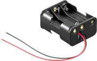 Goobay Batteriehalter für 6x AA Mignon 3/3 mit 15cm...