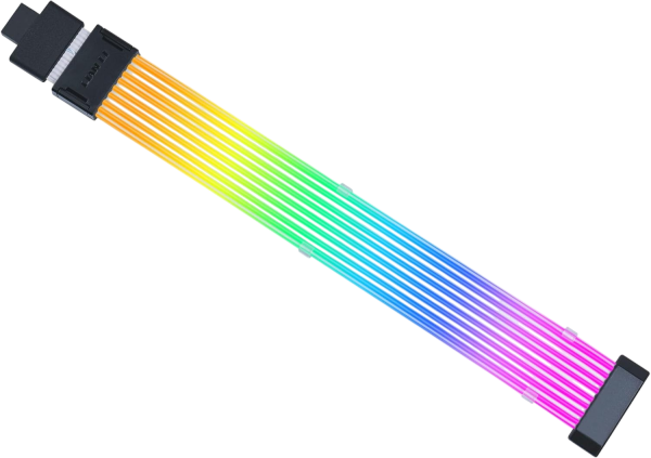 Lian Li Strimer Wireless 16-8 12V-2x6 PCIe Verlängerungskabel 8 Lichtleiter RGB beleuchtet