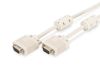 DIGITUS VGA-Kabel D-Sub15 -> D-Sub15 St/St 1.80m beige...
