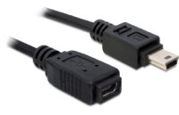 USB Verl. Delock Mini-B -> Mini-B St/Bu 1.00m sw