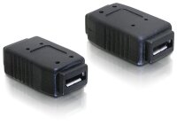 DELOCK Adapter USB micro-A+B Buchse zu USB micro-A+B Buchse