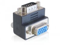 DELOCK Adapter VGA Stecker zu Buchse 270° gewinkelt