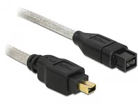 DELOCK FireWire-Kabel FW400 4Pin -> FW800 9Pin St/St 3.00