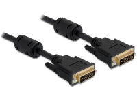DELOCK DVI Kabel DVI(24+5) -> DVI(24+5) St/St 3.00m Gold