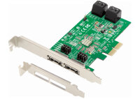 Dawicontrol PCI Card PCI-e DC-624e  RAID R2 4-Kanal SATA...