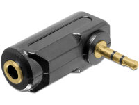 DELOCK Klinke Adapter 3,5mm -> 3,5mm Bu/St 90°