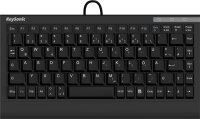 KeySonic Mini-TAS SoftSkin, PS/2-USB-Combo,BK, ACK-595C+(US)