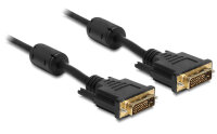 DELOCK DVI Kabel DVI(24+1) -> DVI(24+1) St/St 5.00m Gold