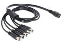 DELOCK Kabel DC Verteiler 5,5x2,1mm 1x Bu > 5x St