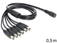 DELOCK Stromkabel DC 5,5 x 2,1mm 1x Bu -> 6x St